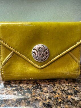 Vintage Brighton Green and Silver ID & Credit Card Slots Wallet